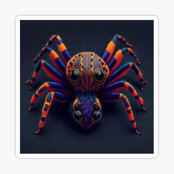Item preview, "Graceful Leaps: A Stunning 2D Vector Art Representation of a Full-Body Jumping Spider" designed and sold by Best-Art-32.