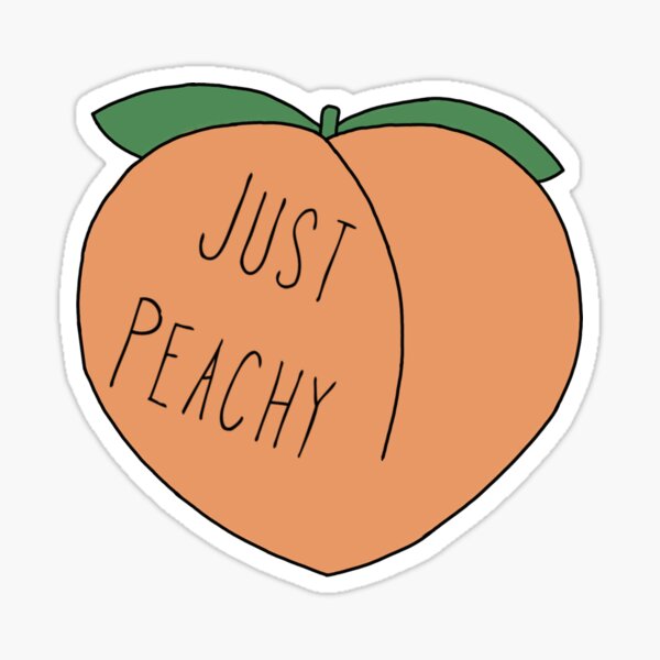 Solo peachy Pegatina
