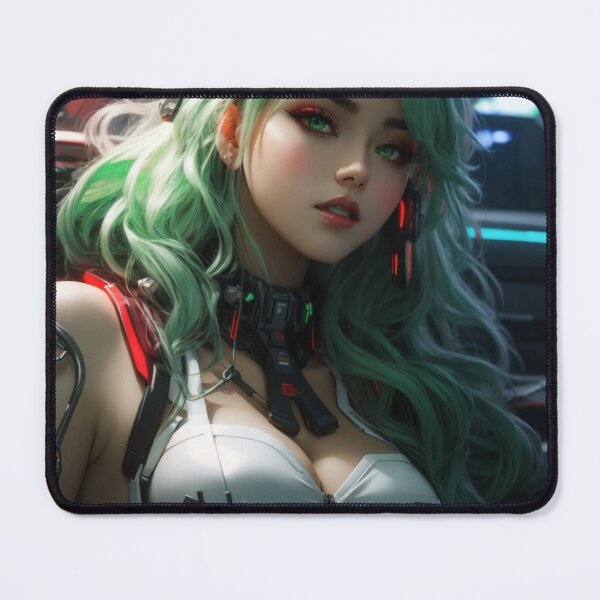 Item preview, Cyberpunk girl with green hair designed and sold by Exilyos-Arts.