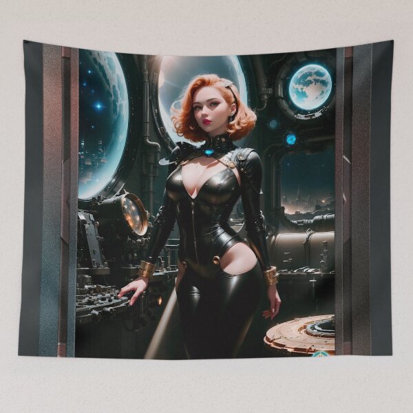 Item preview, Professor Elenor Phalan In The Efenous Beautiful AI Concept Art Portrait by Xzendor7 designed and sold by Xzendor7 Digital Art Creations.