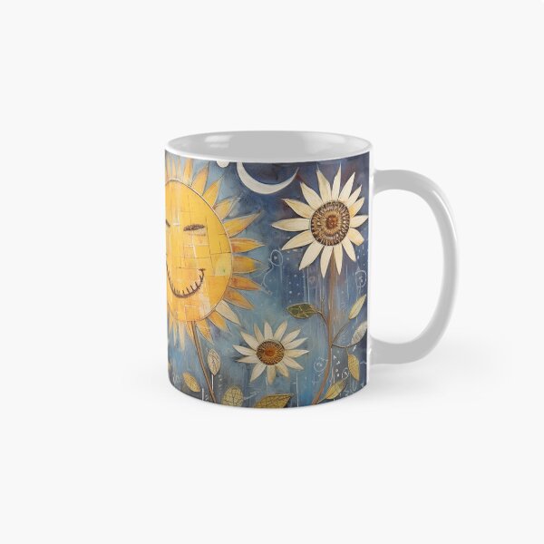 Item preview, Smiling Sunflower Folk Art designed and sold by tomorrowsart.