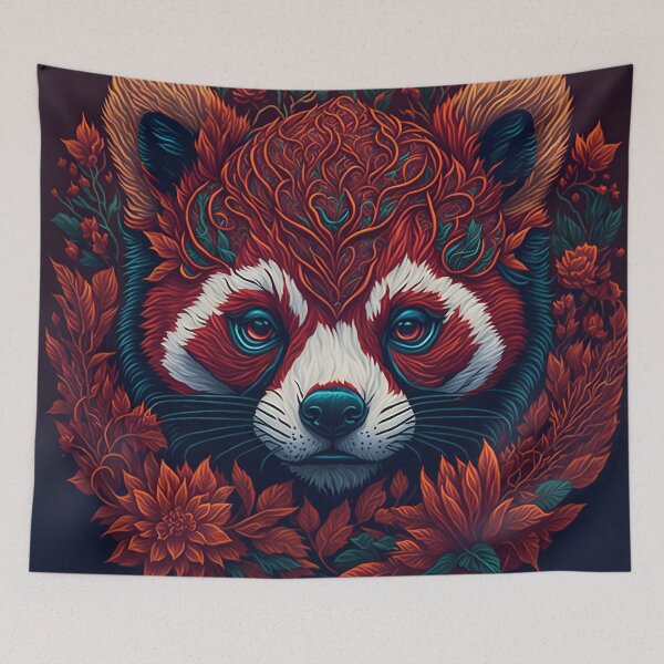 Item preview, "Captivating 2D Vector Art: The Enigmatic Panda Head" designed and sold by Best-Art-32.