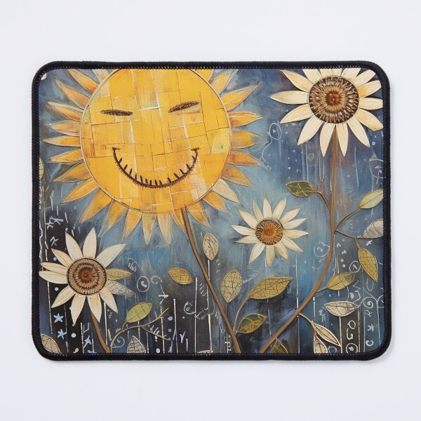 Item preview, Smiling Sunflower Folk Art designed and sold by tomorrowsart.