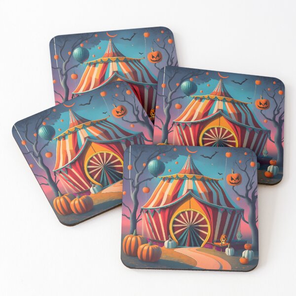 Item preview, Halloween Circus Delight: Jack-o'-Lantern Tent Extravaganza designed and sold by AgarutanPrint.