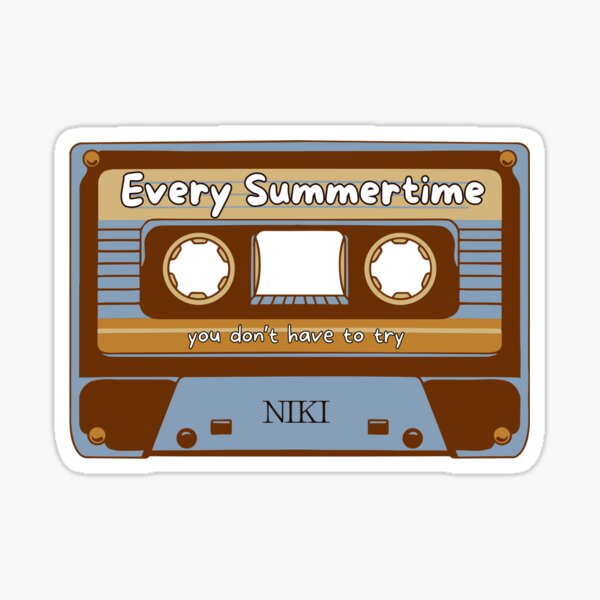 Artikel-Vorschau von Jeden Sommer Niki-Kassette, designt und verkauft von Juliet Created.