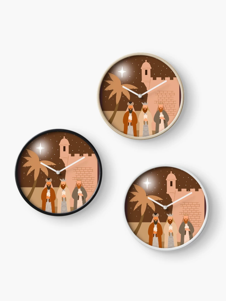 Thumbnail 3 of 4, Clock, Kings In El Morro designed and sold by Rosita Martinez Art.