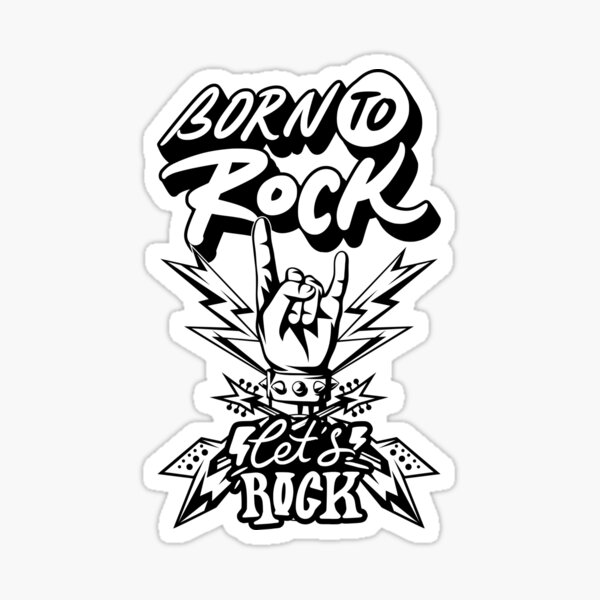 Born To Rock stickers