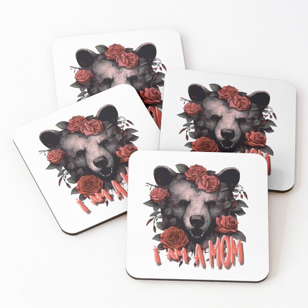 Item preview, Growling bear. Black angry bear. designed and sold by Anastasiia Yurevych.