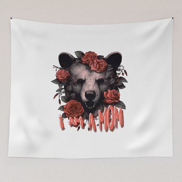 Item preview, Growling bear. Black angry bear. designed and sold by Anastasiia Yurevych.