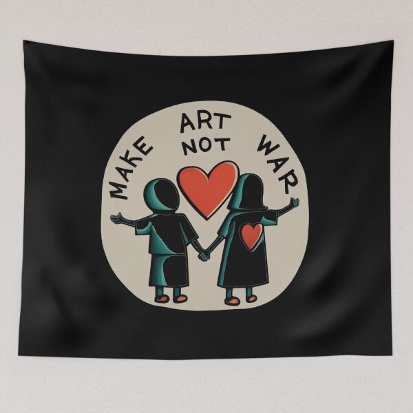 Item preview, Make Art Not War II designed and sold by rayo-art.