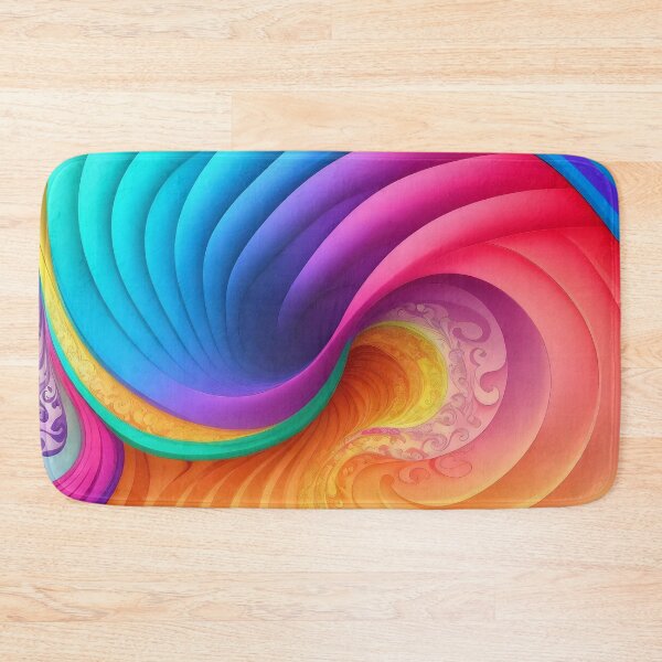 Item preview, Rainbow Swirling Pattern Fluid designed and sold by raviolli000.