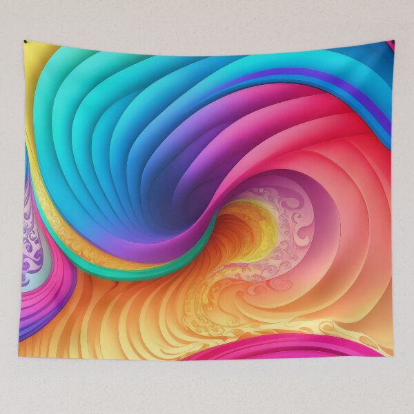 Item preview, Rainbow Swirling Pattern Fluid designed and sold by raviolli000.