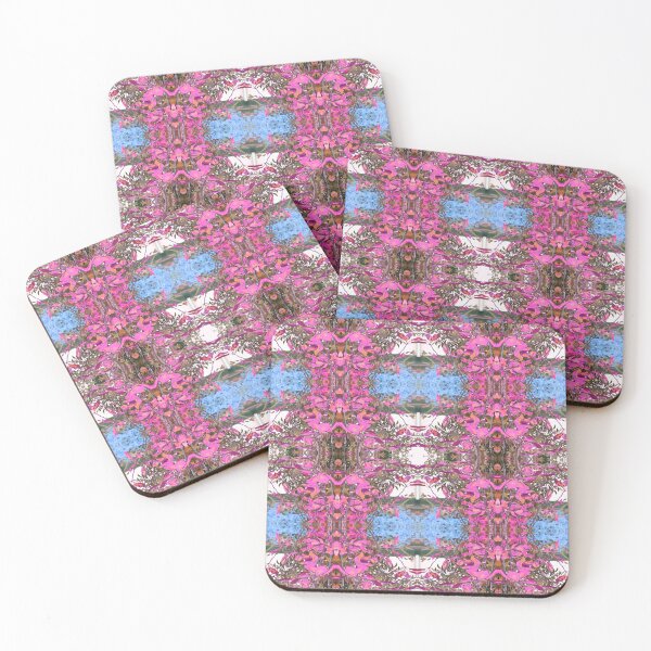 Item preview, Floral Totem Photo Pattern Blue designed and sold by vallisrowe.