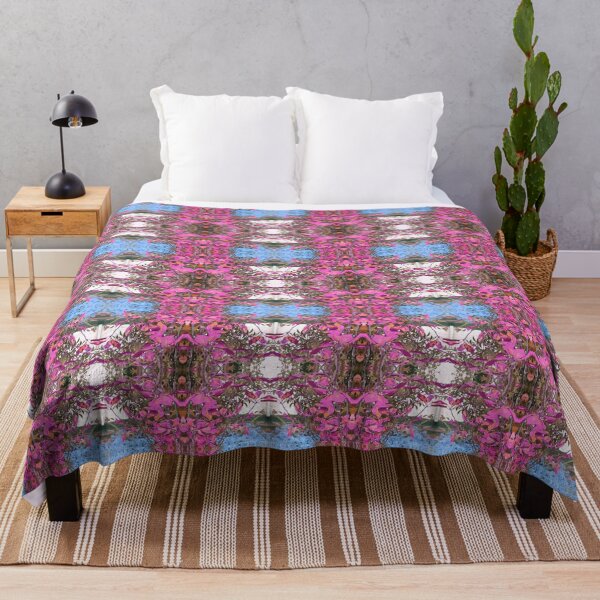 Item preview, Floral Totem Photo Pattern Blue designed and sold by vallisrowe.