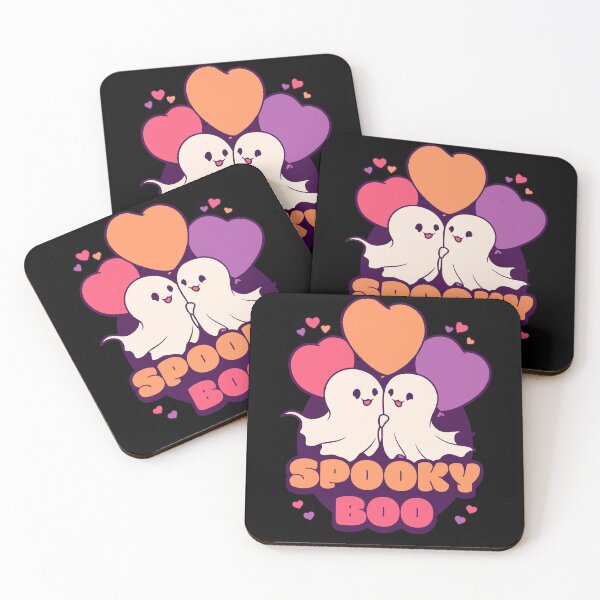 Item preview, Spooky Boo Cute Halloween Pastel Heart Ghosts designed and sold by PG Illustration.