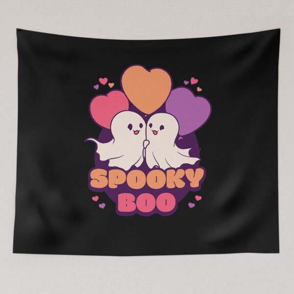 Item preview, Spooky Boo Cute Halloween Pastel Heart Ghosts designed and sold by PG Illustration.