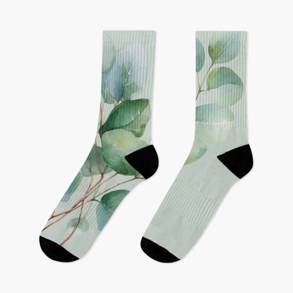 Item preview, Eucalyptus watercolor leaves designed and sold by bigmoments.