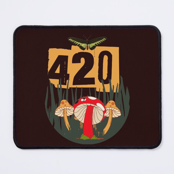 Item preview, 420 Mushroom and Butterfly Design designed and sold by ARTCLAYSTO.