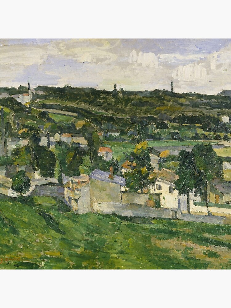 Stolen Art - View of Auvers-sur-Oise by Paul Cezanne by podartist