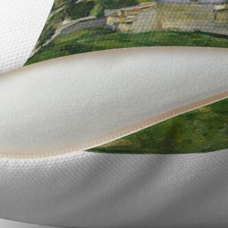 Alternate view of Stolen Art - View of Auvers-sur-Oise by Paul Cezanne Throw Pillow