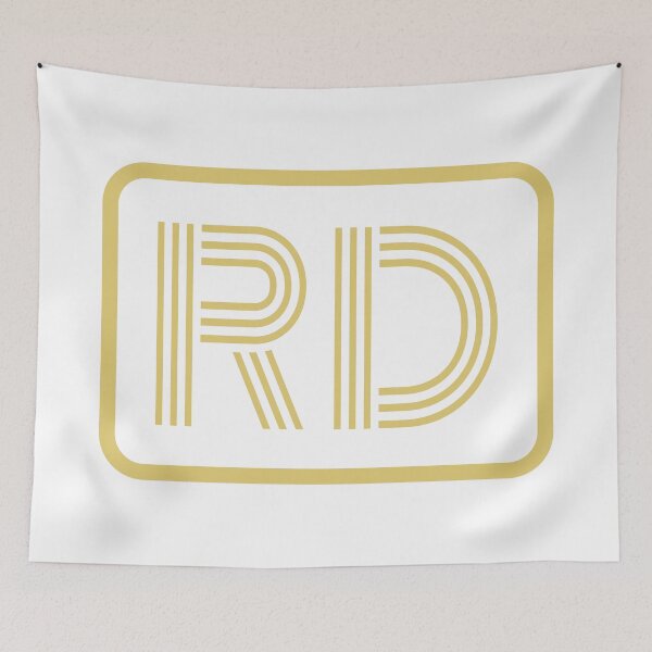 Item preview, RD Initials Gold Geometric Letters designed and sold by Jeallan Designs.