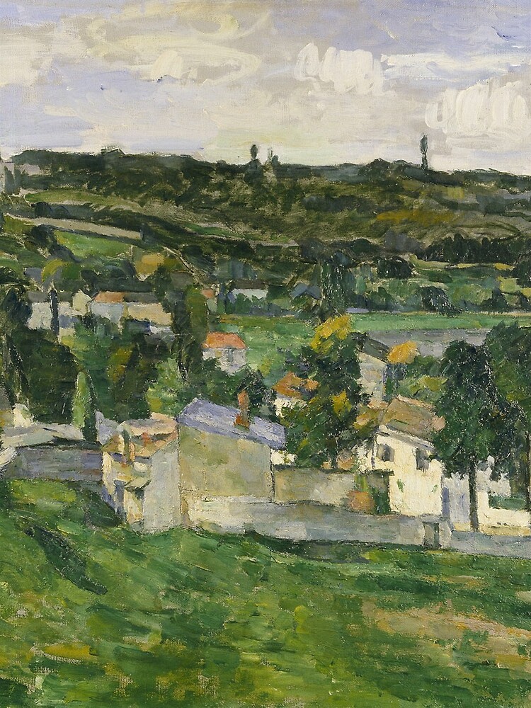 Stolen Art - View of Auvers-sur-Oise by Paul Cezanne by podartist