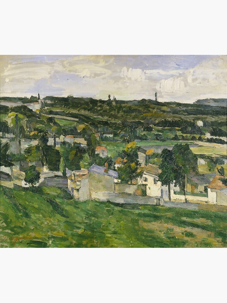Stolen Art - View of Auvers-sur-Oise by Paul Cezanne by podartist