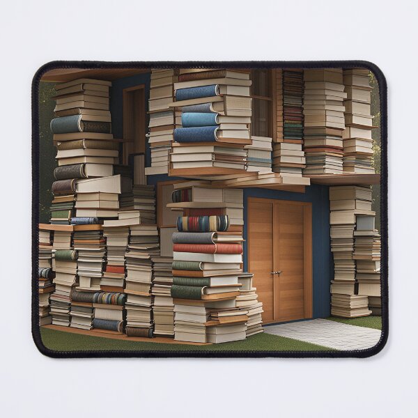 Item preview, House made of books for bookworms, 3D style designed and sold by depthsofthemind.