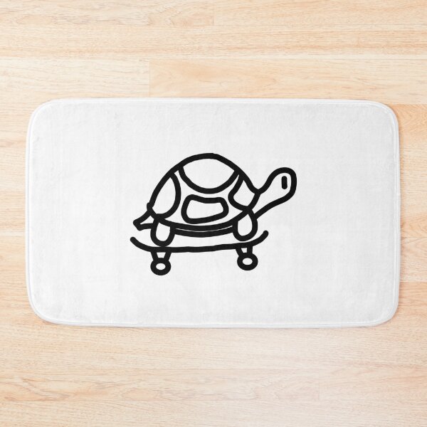 Item preview, Skating turtle B&W designed and sold by Fangirlsleep.