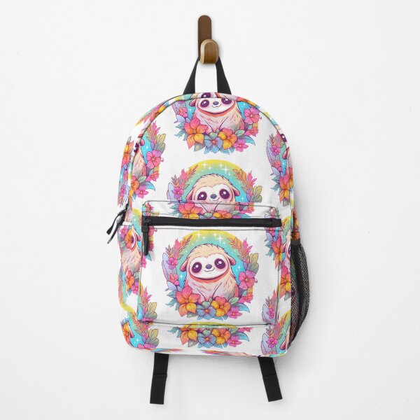 Item preview, Cute sloth with colour flowers designed and sold by Trendy-Artistry.