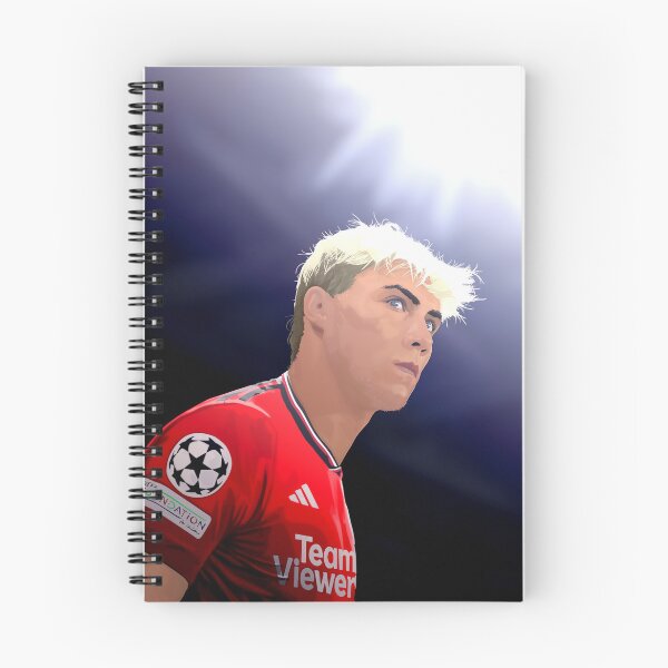 Item preview, Rasmus Hojlund Man Utd Abtstract Illustration Design Portrait designed and sold by VibesAndVision.