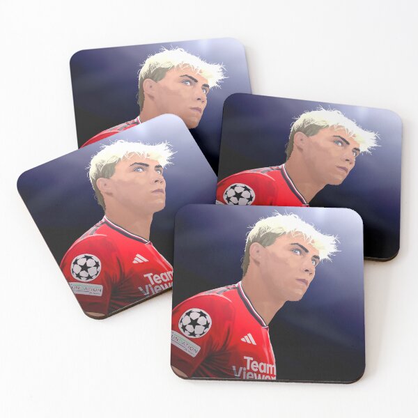 Item preview, Rasmus Hojlund Man Utd Abtstract Illustration Design Portrait designed and sold by VibesAndVision.