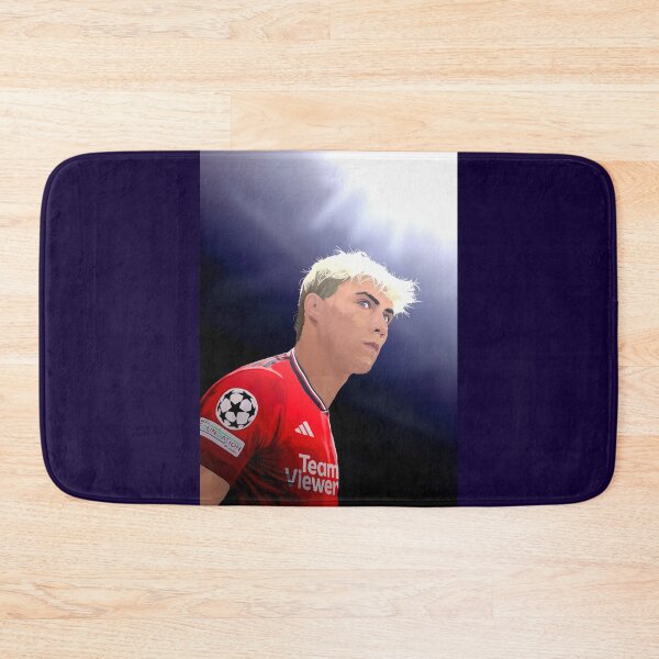 Item preview, Rasmus Hojlund Man Utd Abtstract Illustration Design Portrait designed and sold by VibesAndVision.