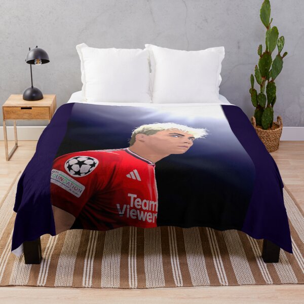Item preview, Rasmus Hojlund Man Utd Abtstract Illustration Design Portrait designed and sold by VibesAndVision.