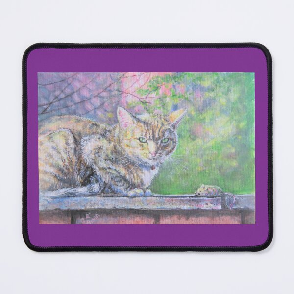 Item preview, Cat and Mouse - watching from wall with toy designed and sold by LittleLiz.