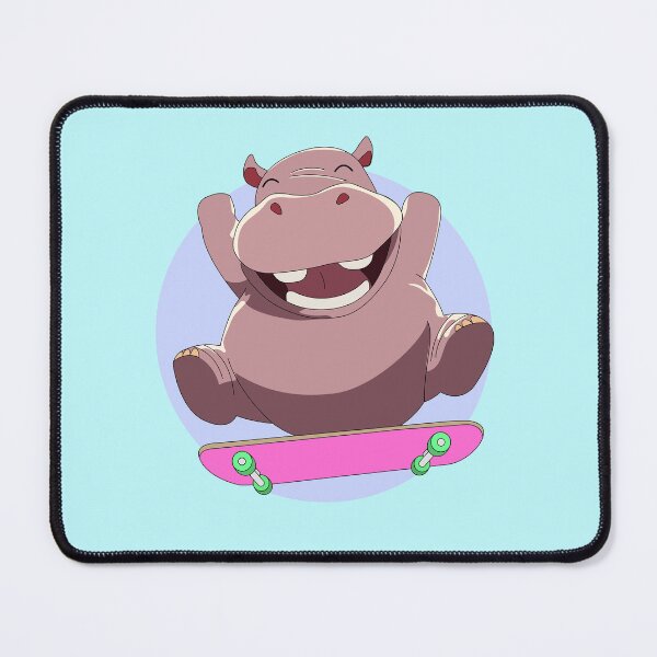 Item preview, Hippo on skateboard - Loco Animal Squad designed and sold by LocoAnimalSquad.