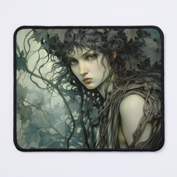 Item preview, Mysterious Vintage Dryad Girl 2 designed and sold by Art by Lilia.