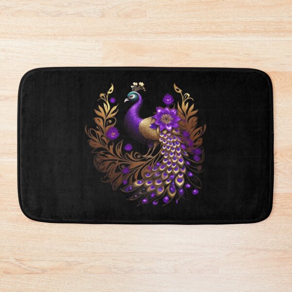 Item preview, Peacock purple gold crest  designed and sold by Roxburylane.