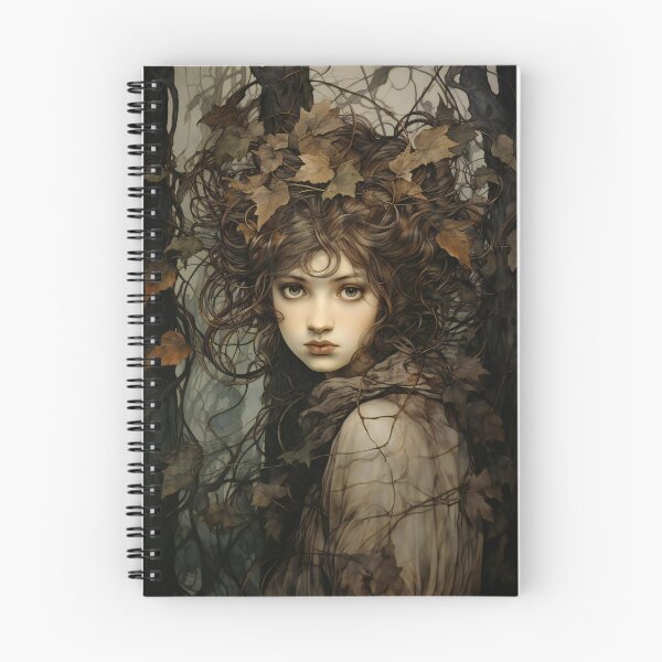 Item preview, Mysterious Vintage Dryad Girl 3 designed and sold by Art by Lilia.