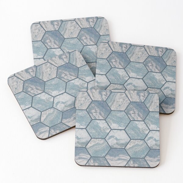 Item preview, Hexagon tile marble gray designed and sold by Alessandro Remo Mazzoni Remotextiles.