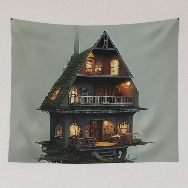 Item preview, Creepy tall treehouse/tree high-rise designed and sold by depthsofthemind.