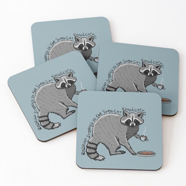 Item preview, Rodrigo the Raccoon designed and sold by KilkennyCat Art.