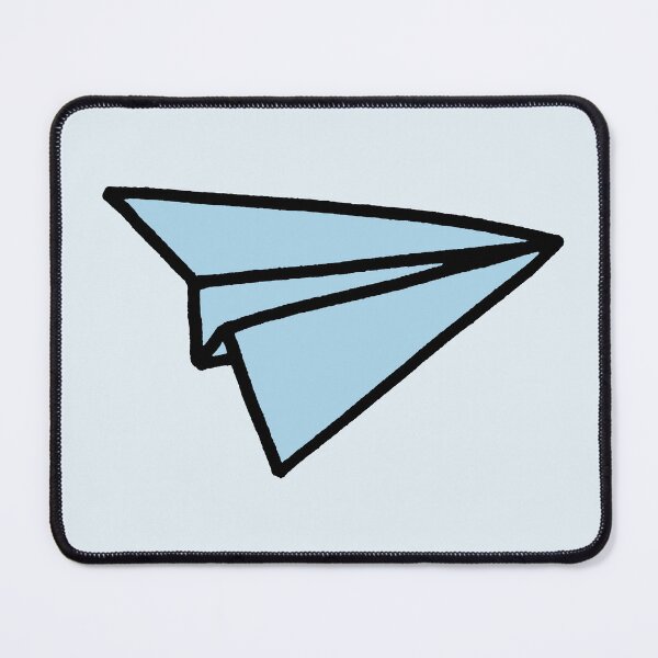 Item preview, Blue Paper Airplane designed and sold by Lil-Bit-Batty.