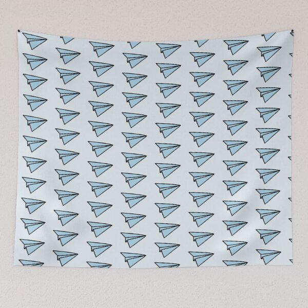 Artikelvorschau, Blue Paper Airplane entworfen und verkauft von Lil-Bit-Batty.