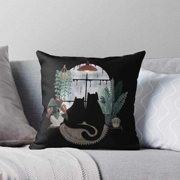 Item preview, Rainy Day Cats (on Black) designed and sold by littleclyde.