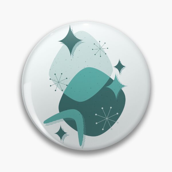 Item preview, Retro Teal Mid Century Atomic Age Abstract designed and sold by trdstudio.