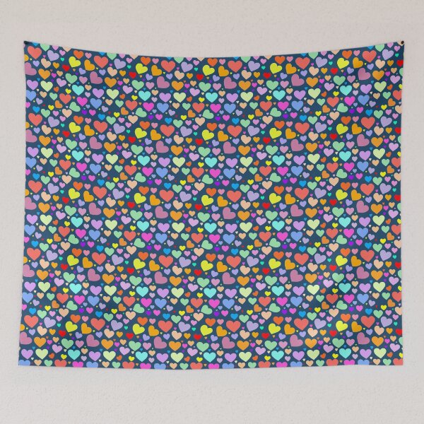 Item preview, colorful heart pattern designed and sold by wpws.