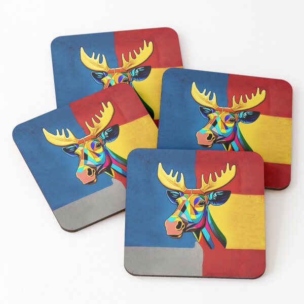 Item preview, Moose - colourful art designed and sold by Julia Rudens.