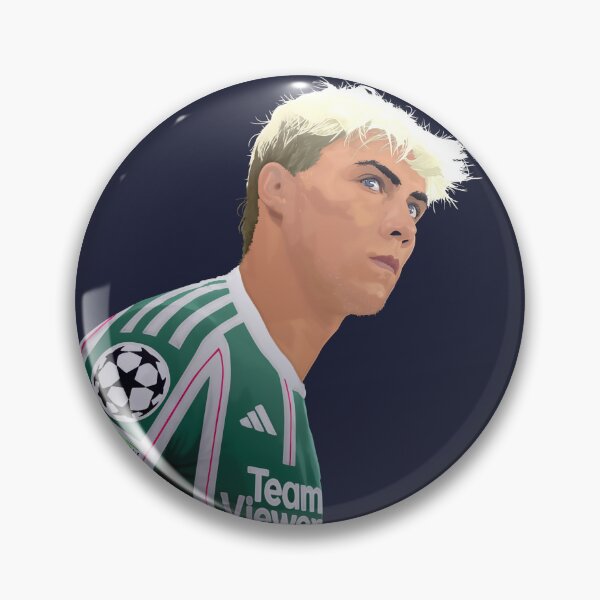 Item preview, Rasmus Hojlund Man Utd and Denmark Player Illustration Portrait Transparrent designed and sold by VibesAndVision.