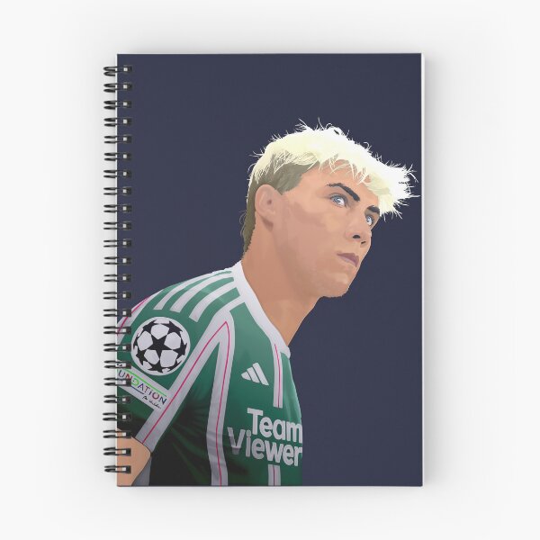 Item preview, Rasmus Hojlund Man Utd and Denmark Player Illustration Portrait Transparrent designed and sold by VibesAndVision.